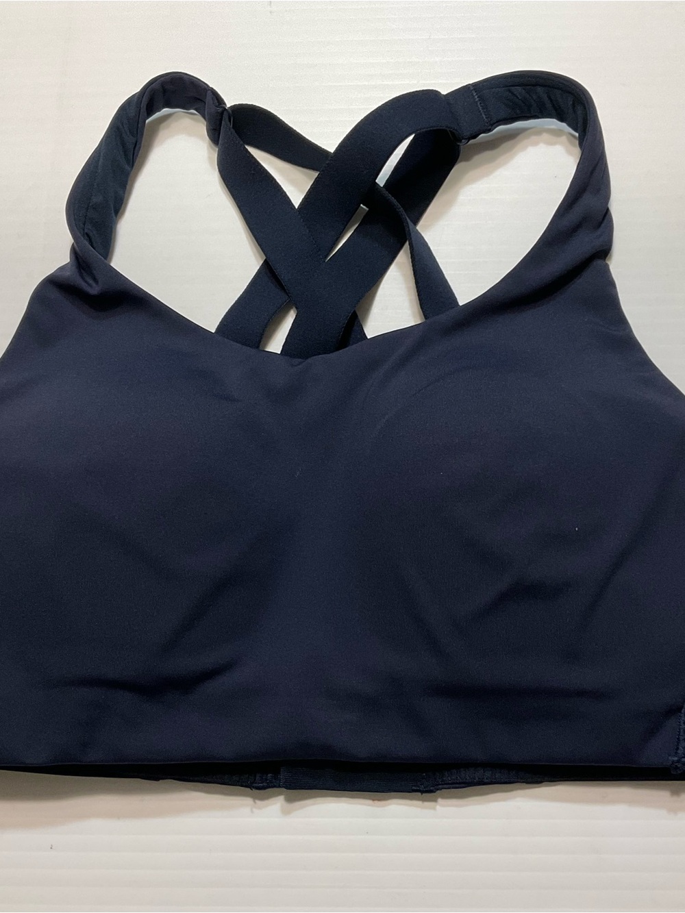 Adjustable Strappy Back Sports Bra - Black - Picture 2 of 7